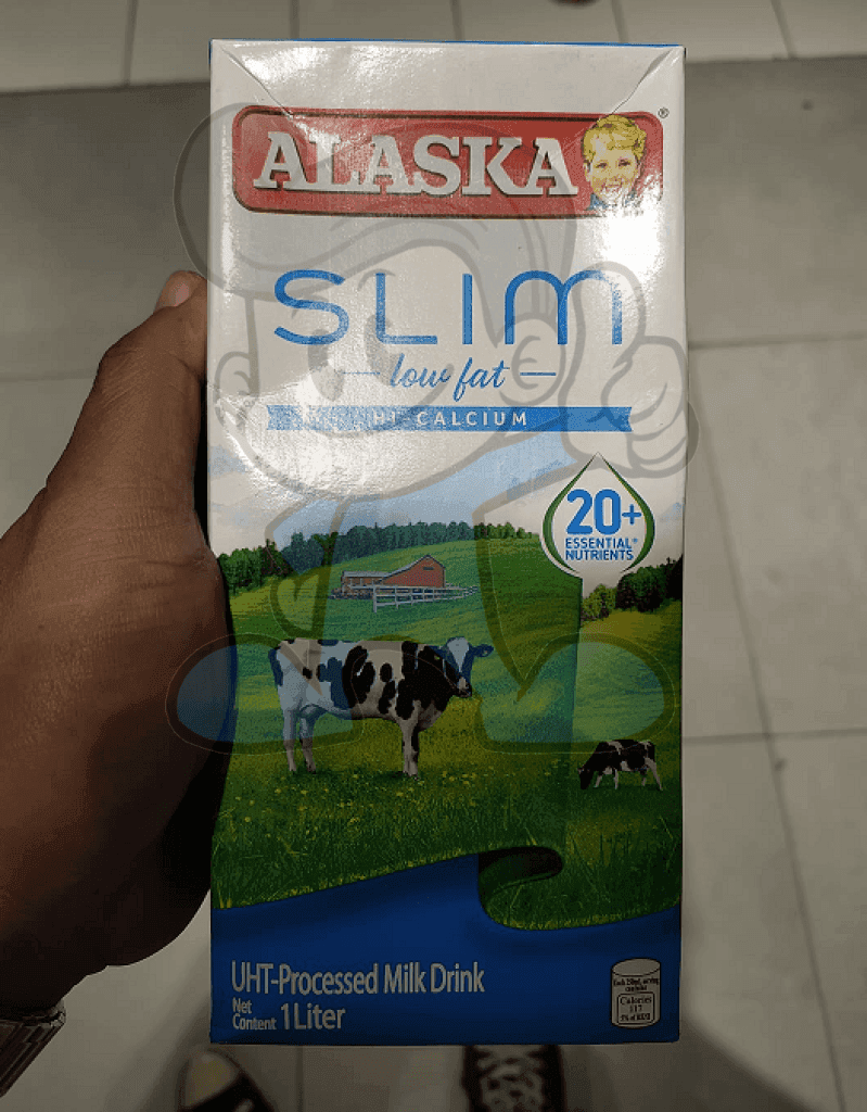 Alaska Slim Low Fat Hi-Calcium Milk (4 X 1L) Groceries