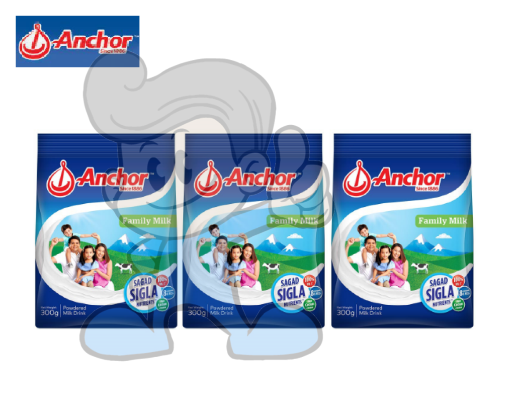Anchor Family Milk Powdered Drink (3 X 300 G) Groceries