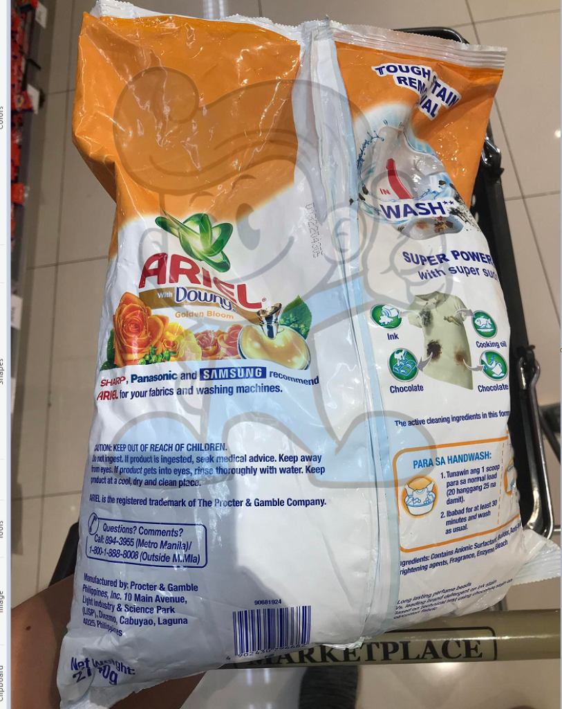 Ariel Detergent Powder With Downy Garden Bloom 2740G Household Supplies