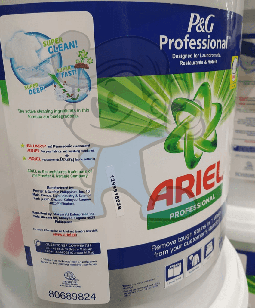 Ariel Laundry Detergent Powder Reusable Bucket /8.5Kg Household Supplies