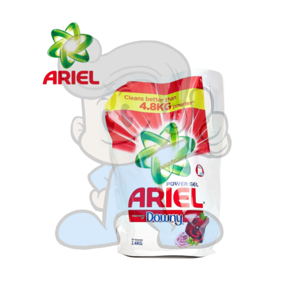 Ariel Liquid Power Gel With Downy Passion Refill 2.4Kg Household Supplies