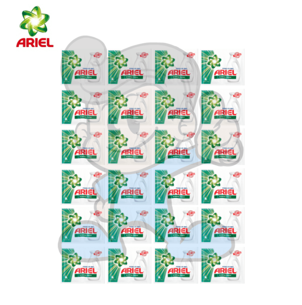 Ariel Power Gel Sunrise Fresh Liquid Detergent (24 X 64G) Household Supplies