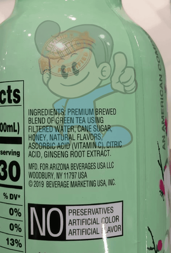 Arizona Green Tea With Ginseng And Honey (2 X 500 Ml) Groceries