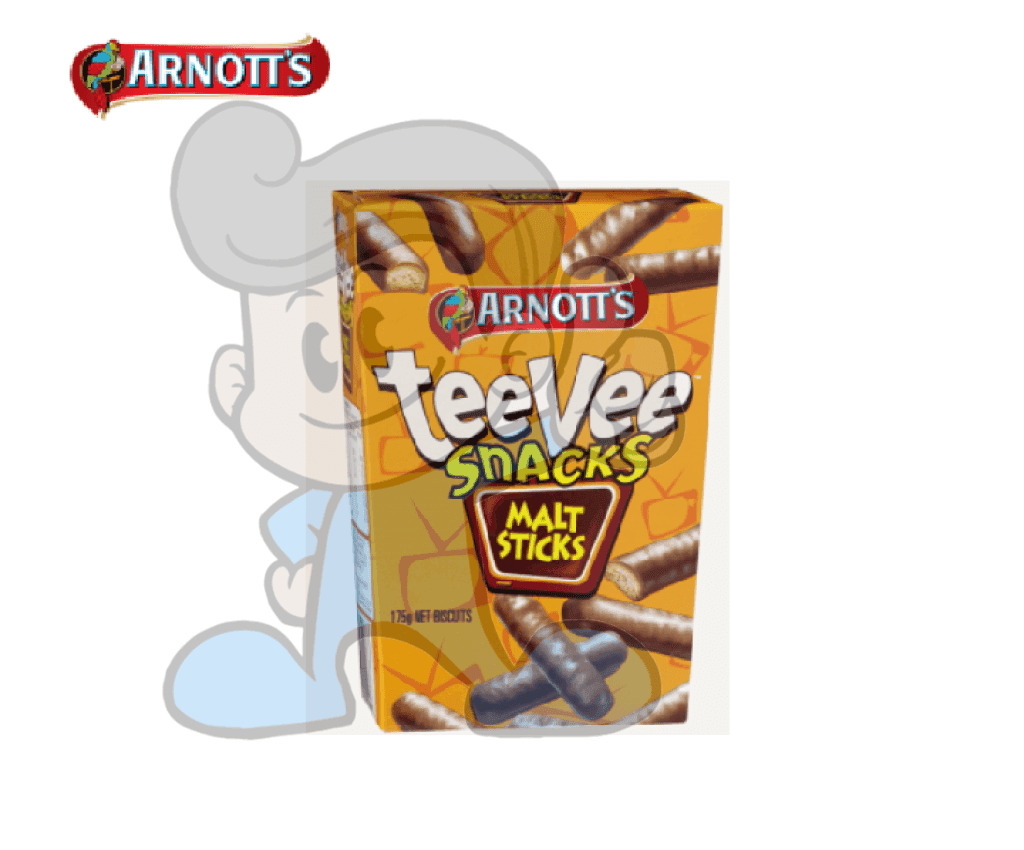 Arnott's Teevee Snacks Malt Sticks 175G Groceries