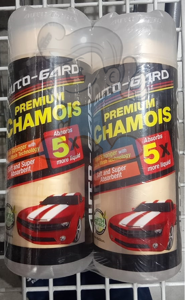 Auto-Gard Premium Chamois Soft And Super Absorbent Cloth 2 Pack Motors