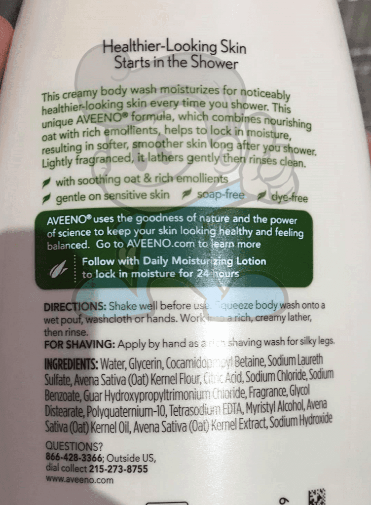 Aveeno Daily Moisturising Body Wash Lightly Scented 532Ml Beauty