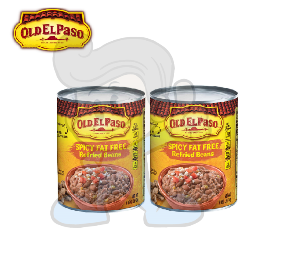 Old El Paso Spicy Fat Free Refried Beans (2 x 453 g)