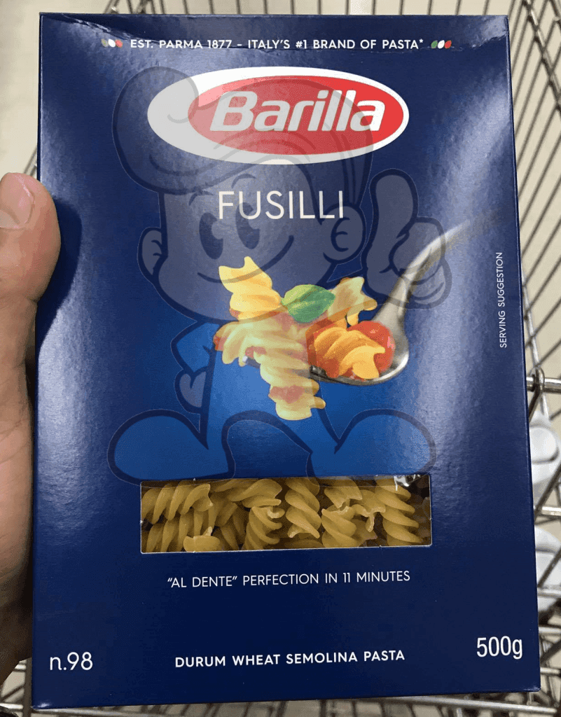 Barilla Fusilli Durum Wheat Semolina Pasta N.98 (2 X 500 G) Groceries