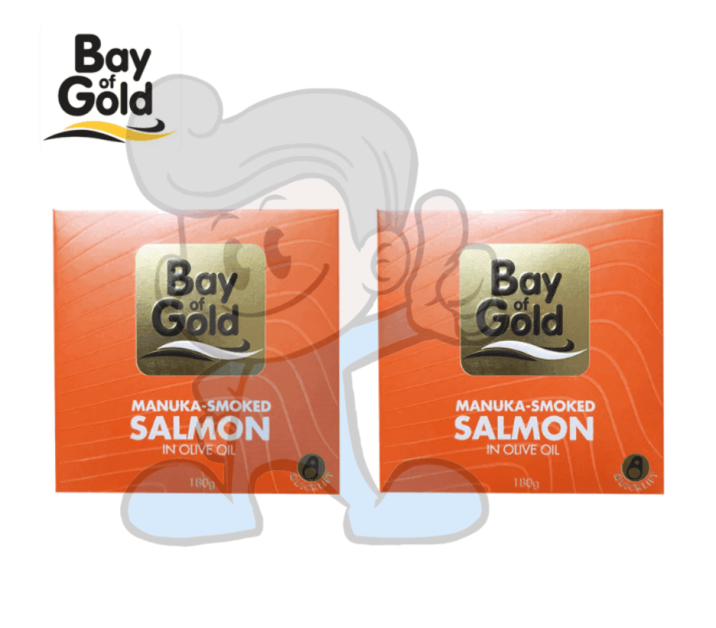 Bay Of Gold Manuka-Smoked Salmon In Olive Oil (2 X 180G) Groceries