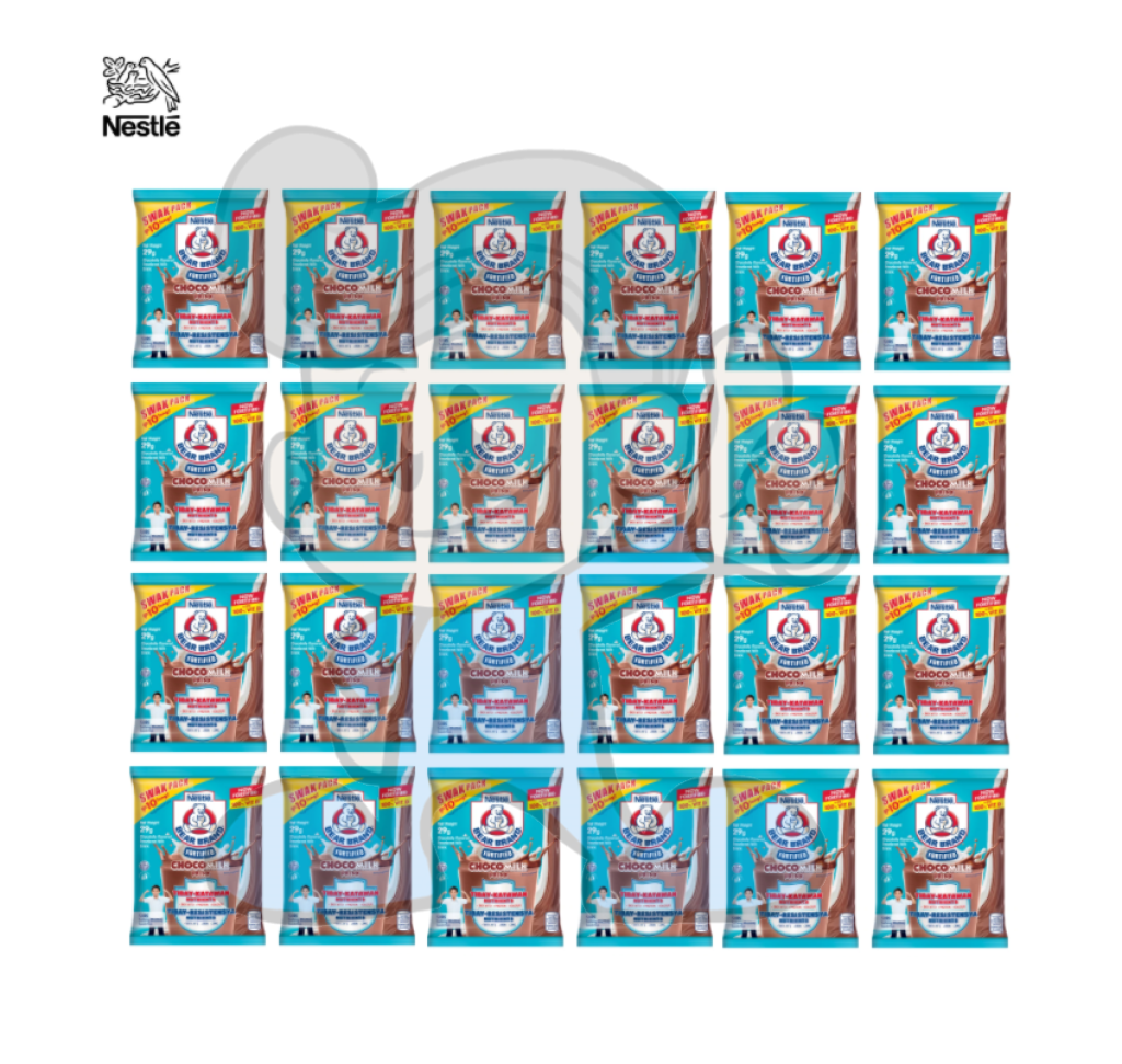 Bear Brand Fortified Choco Milk (24 X 29G) Groceries