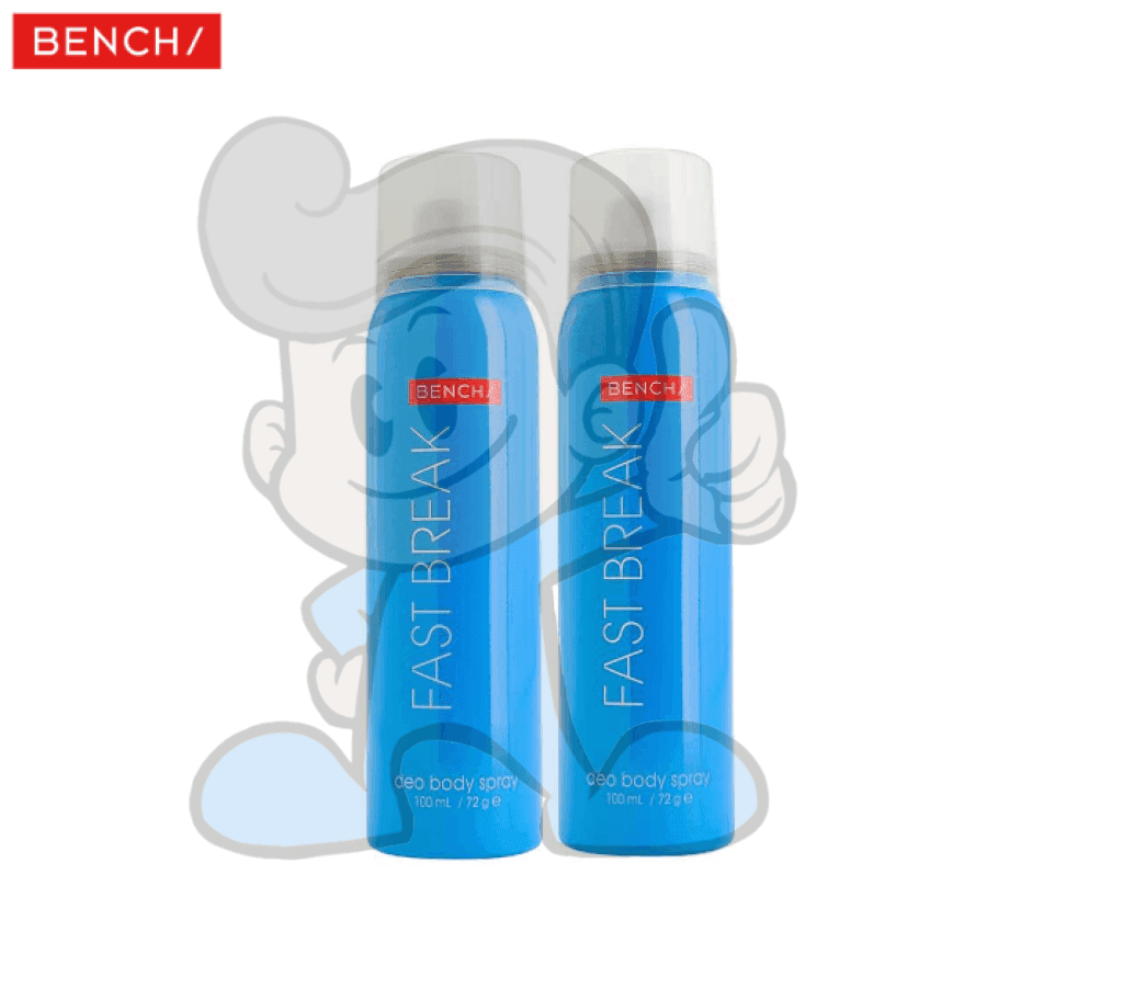 B(E)Nch Fast Break Deo Body Spray (2 X 100Ml) Beauty
