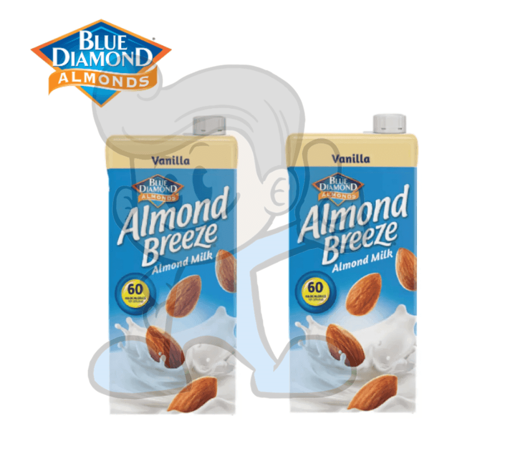Blue Diamond Almond Breeze Milk Vanilla (2 X 946Ml) Groceries