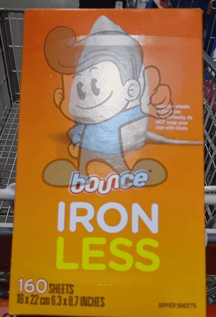 Bounce Iron Less Dryer Sheets 160's Household Supplies