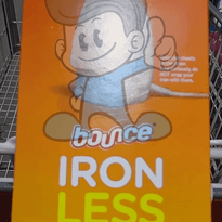 Bounce Iron Less Dryer Sheets 160's Household Supplies