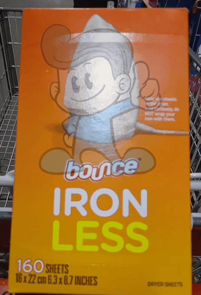 Bounce Iron Less Dryer Sheets 160S Household Supplies