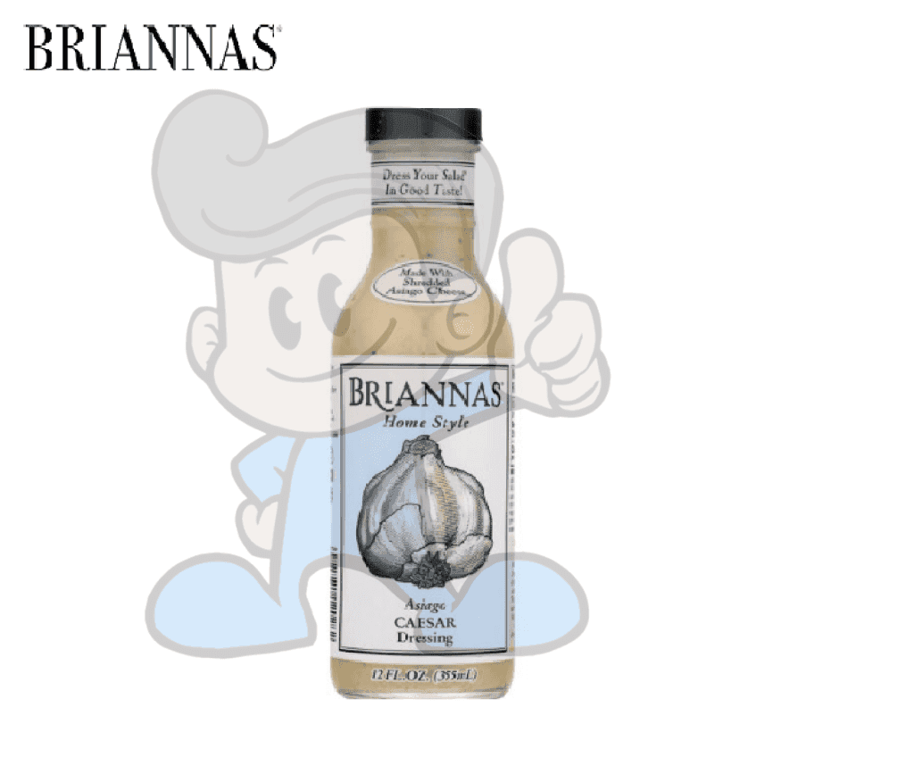 Briannas Home Style Asiago Caesar Dressing 355Ml Groceries