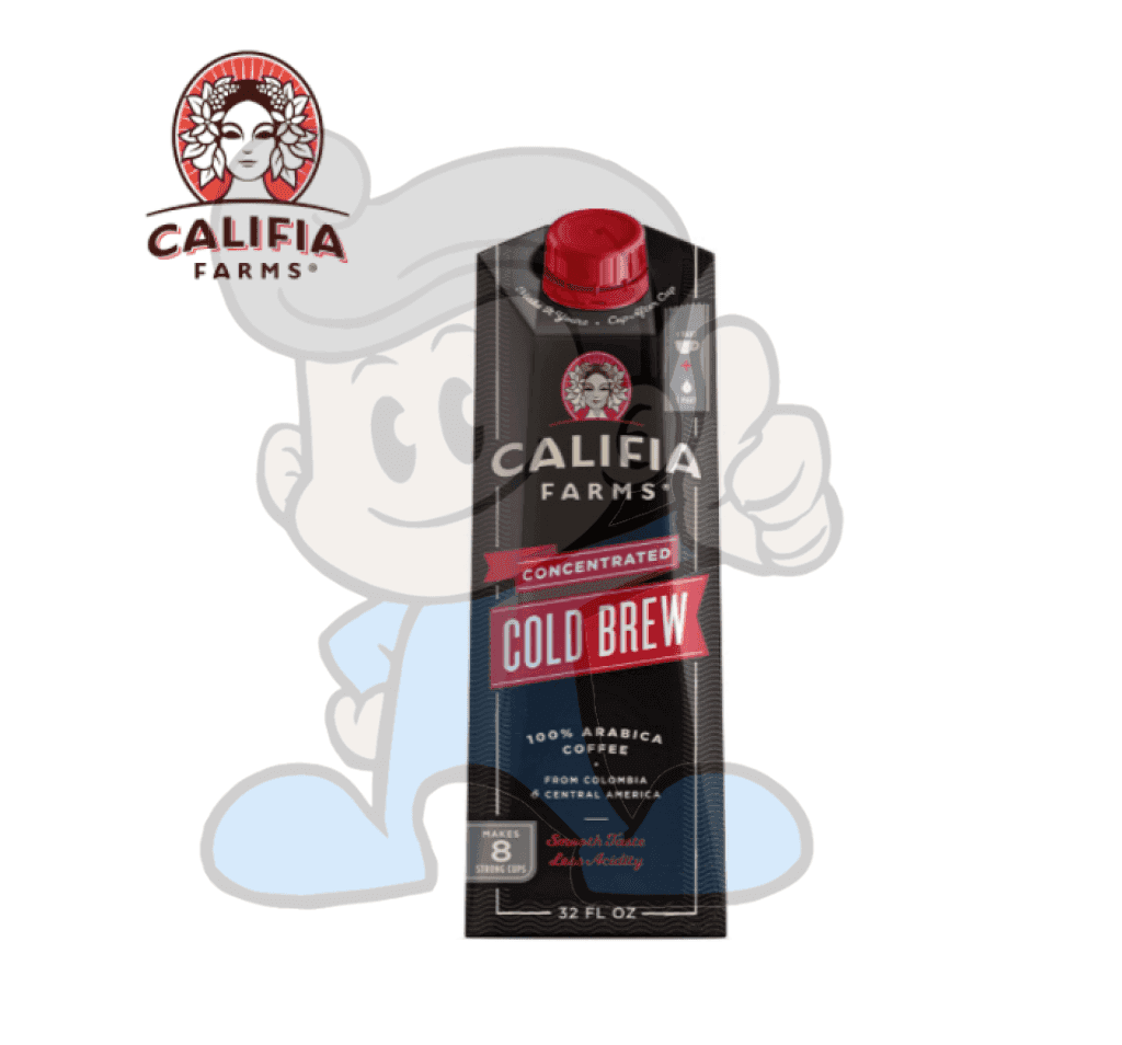 Califia Farms Cold Brew Coffee Black Unsweetened Concentrated 32 Oz Groceries