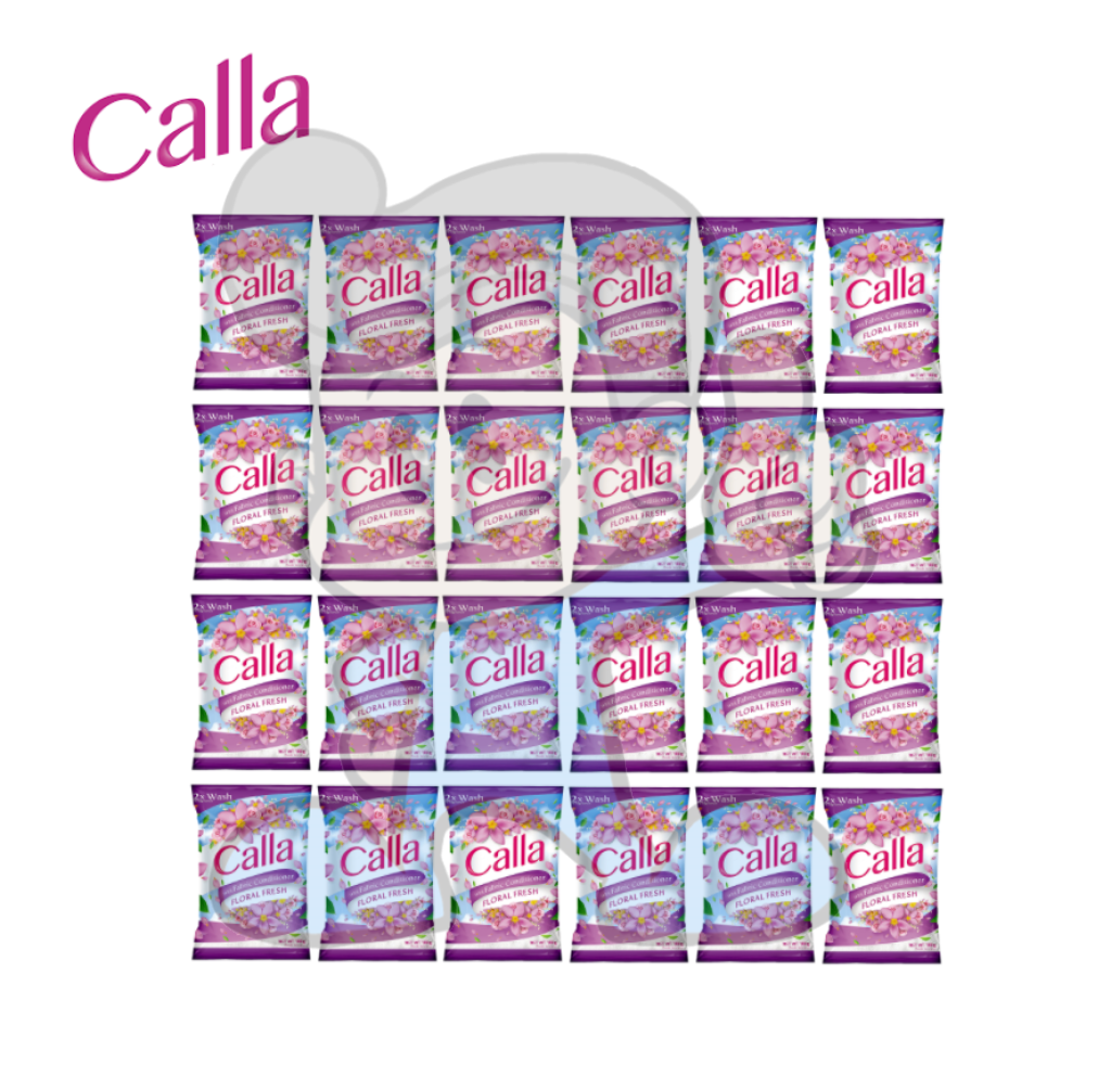 Calla Floral Fresh Powder Detergent W/ Fabcon (24 X 100G) Household Supplies
