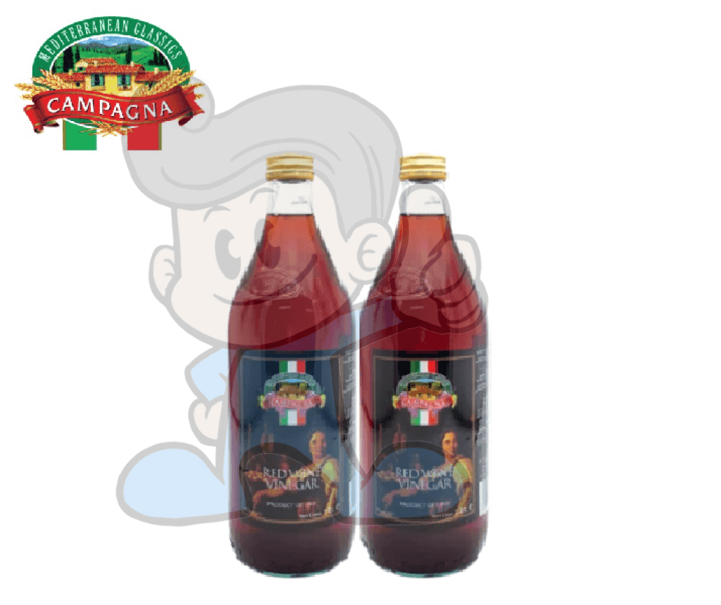 Campagna Red Wine Vinegar (2 X 1L) Groceries