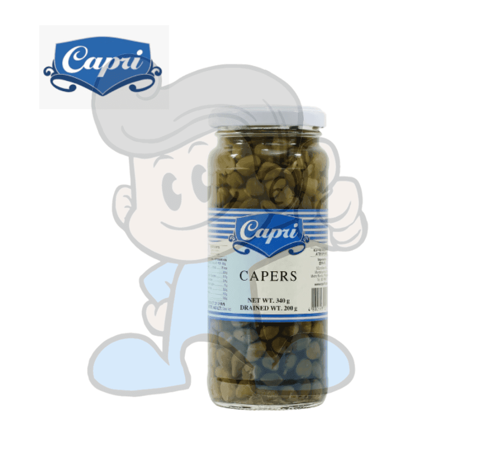 Capri Capers In Vinegar 340G Groceries