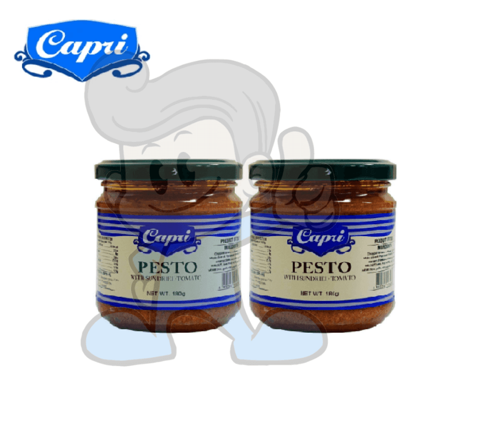 Capri Pesto With Sundried Tomato (2 X 180 G) Groceries