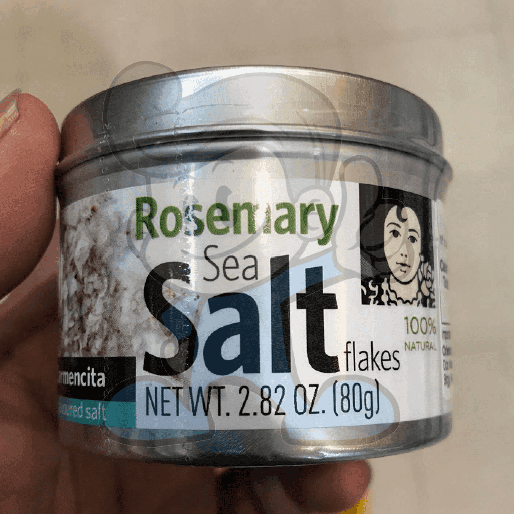 Carmencita Sea Salt Flakes With Rosemary 80G Groceries