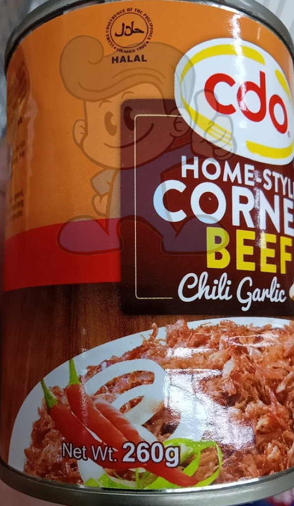 Cdo Home-Style Corned Beef Chili Garlic (4 X 260 G) Groceries