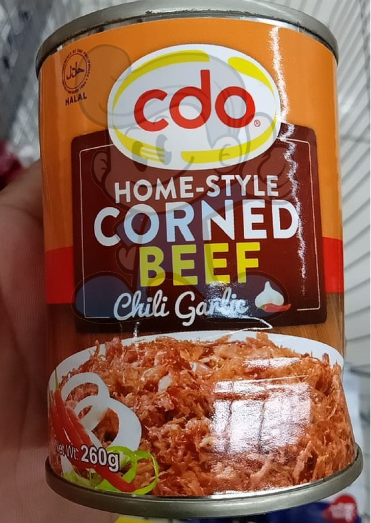 Cdo Home-Style Corned Beef Chili Garlic (4 X 260 G) Groceries