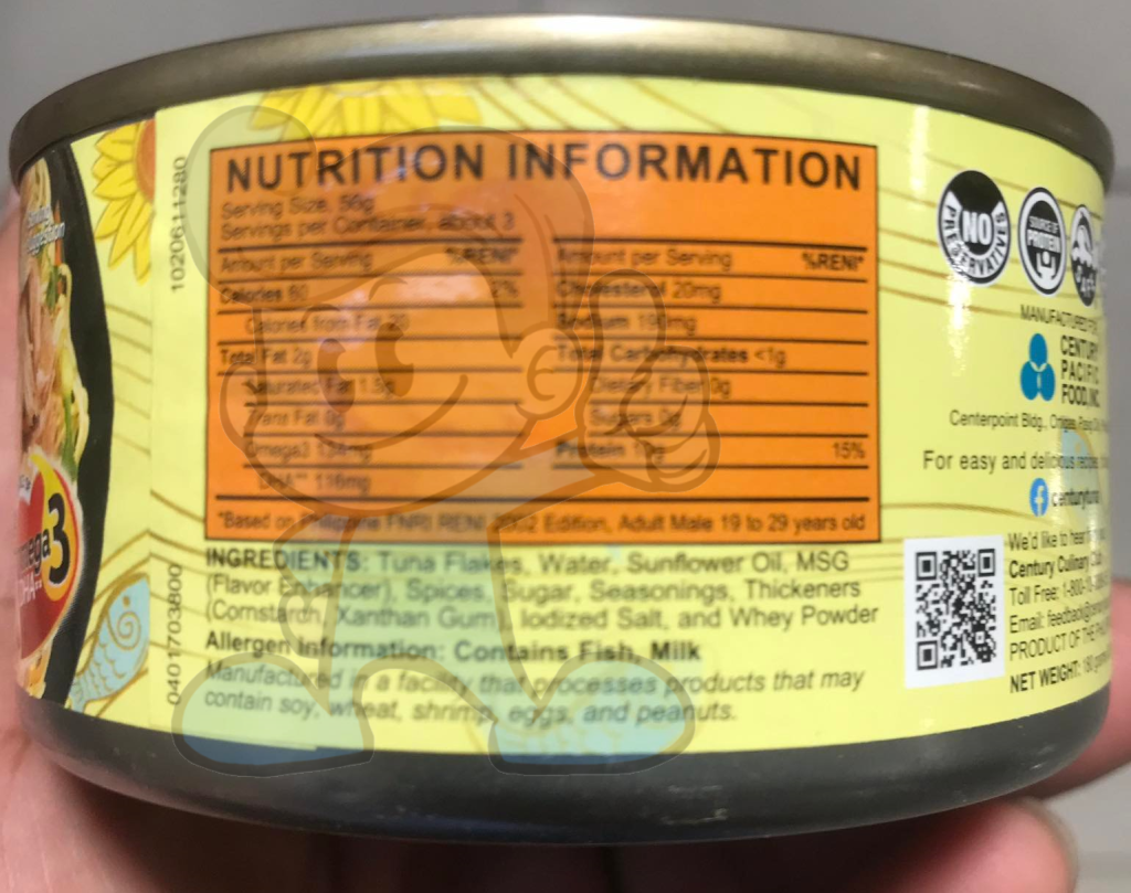 Century Tuna Flakes In Sunflower Oil (4 X 180G) Groceries