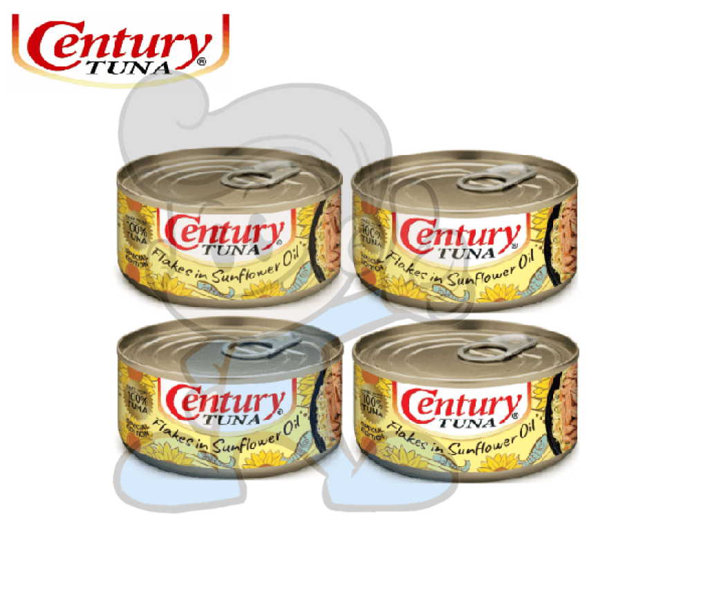 Century Tuna Flakes In Sunflower Oil (4 X 180G) Groceries