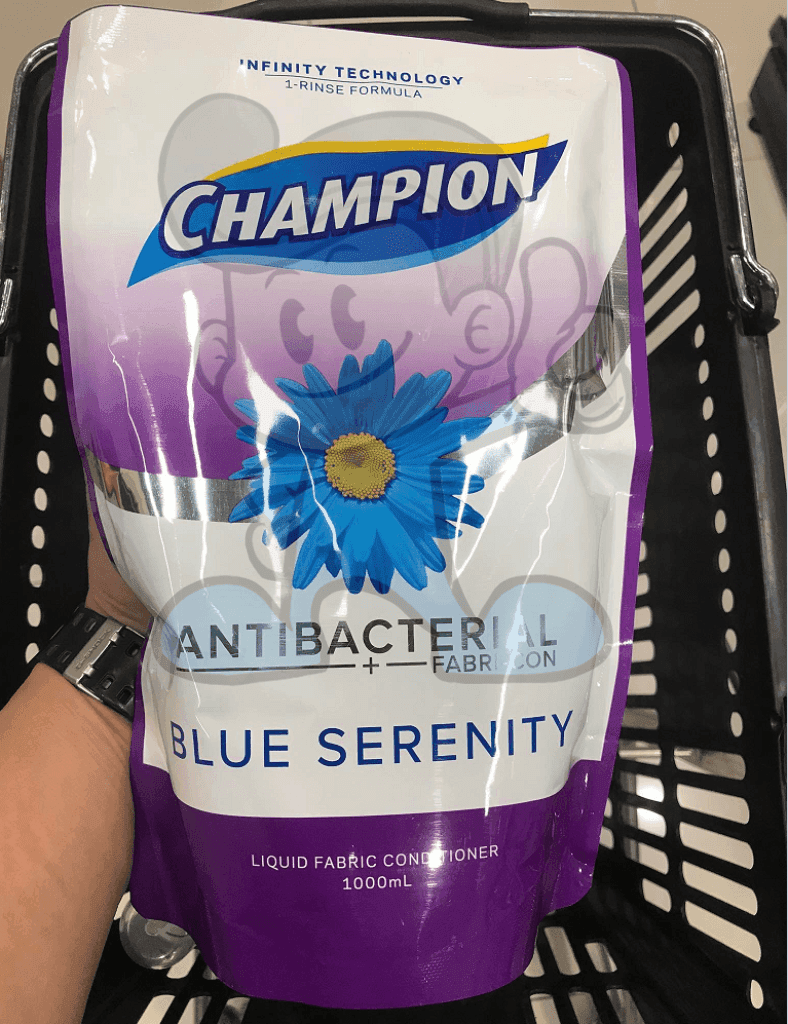 Champion Antibacterial Fabric Conditioner Blue Serenity (2 X 1000Ml) Household Supplies