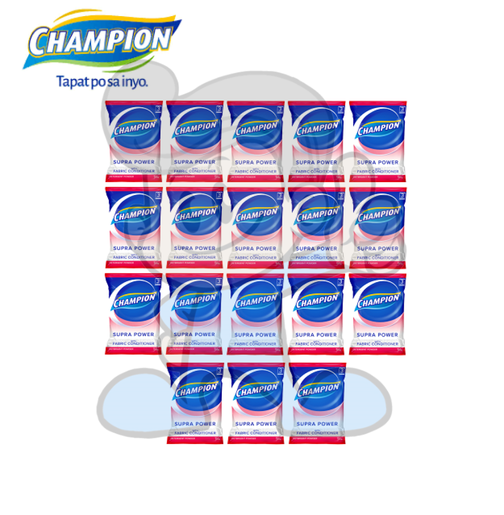 Champion Powder Detergent With Fabric Condtioner (18 X 120G) Household Supplies