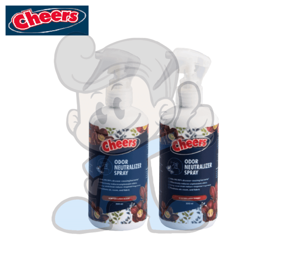 Cheers Odor Neutralizer Spray Winter Lush Scent (2 X 300 Ml) Household Supplies