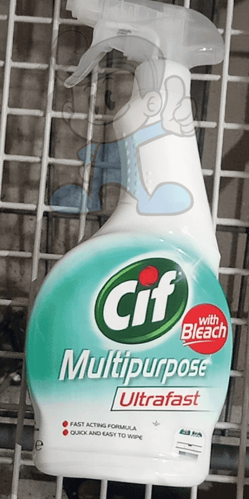 Cif Multipurpose Antibacterial Spray With Bleach Ultrafast (2 X 450 Ml) Household Supplies