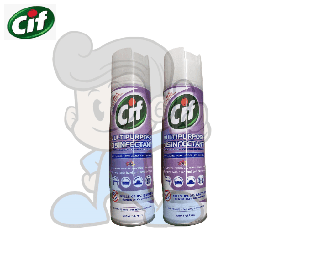 Cif Multipurpose Disinfectant Spray Wild Flowers Scent (2 X 200 Ml) Household Supplies