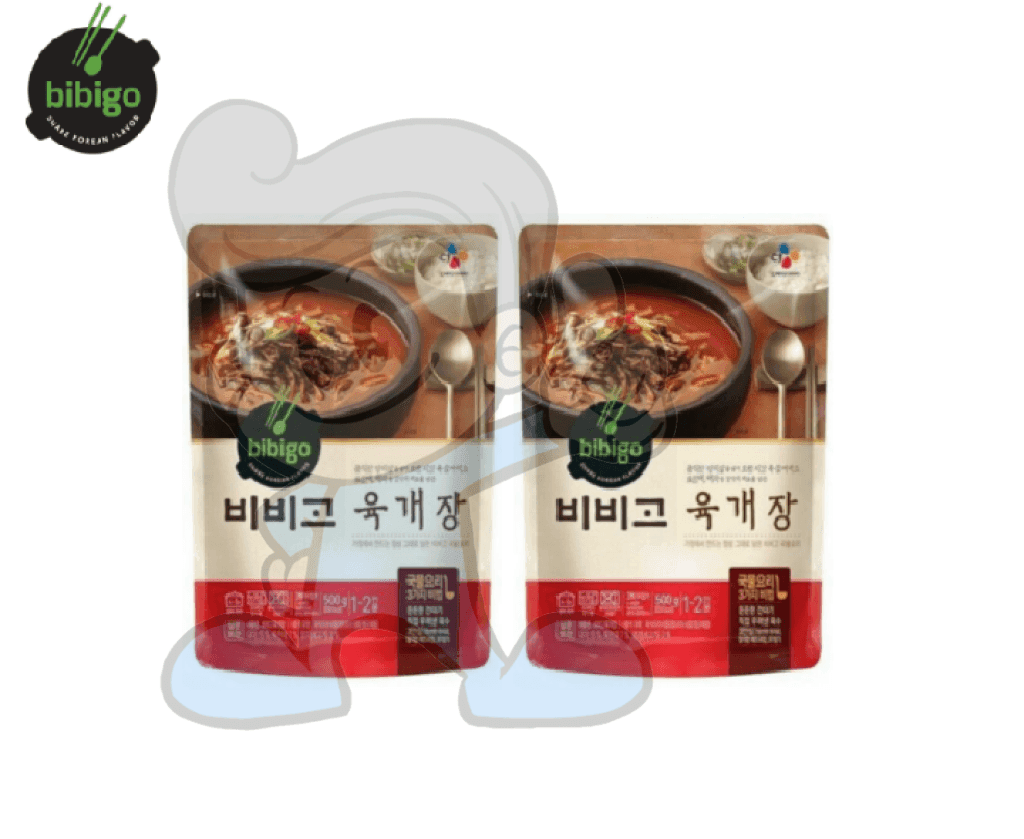 Cj Bibigo Spicy Beef Korean Soup (2 X 500 G) Groceries
