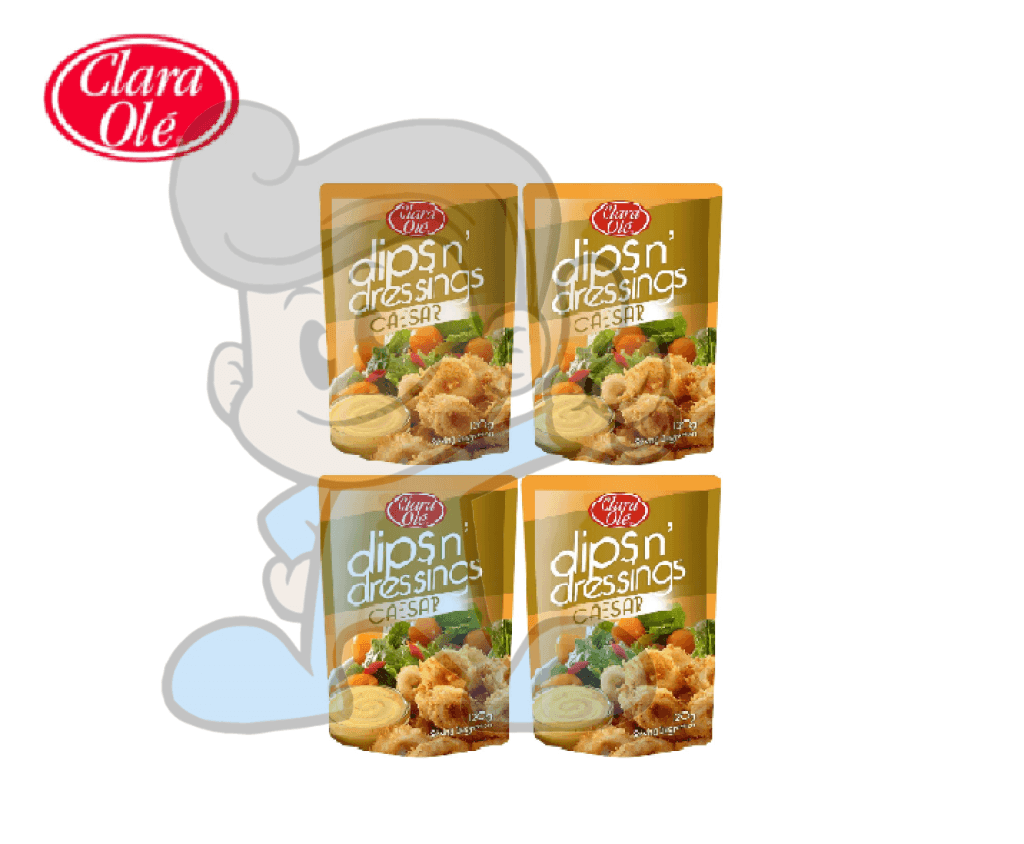 Clara Ole Dips N Dressings Caesar (4 X 120 G) Groceries