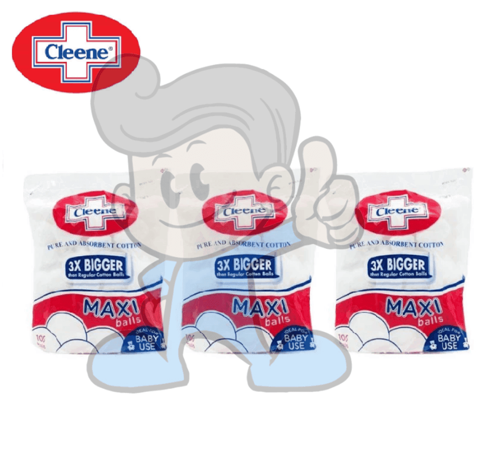 Cleene Pure And Absorbent Cotton Maxi Balls (3 X 100S) Beauty