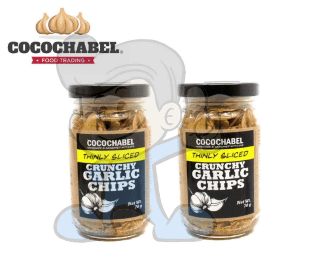 Cocochabel Thinly Sliced Crunchy Garlic Chips (2 X 70G) Groceries
