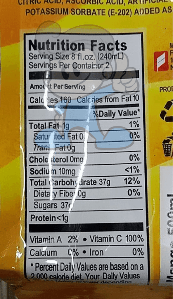 Cool Taste Mango Fruit Juice Drink (5 X 500 Ml) Groceries