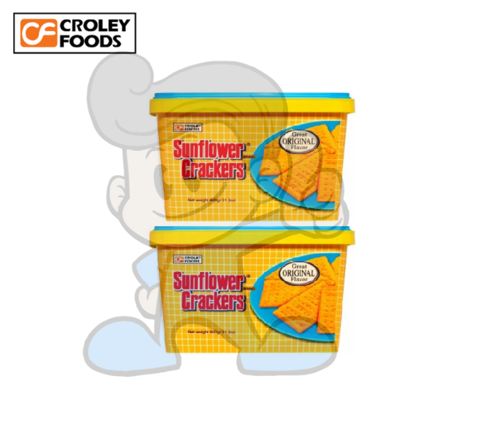 Croley Foods Sunflower Crackers Great Original Flavor (2 X 600 G) Groceries