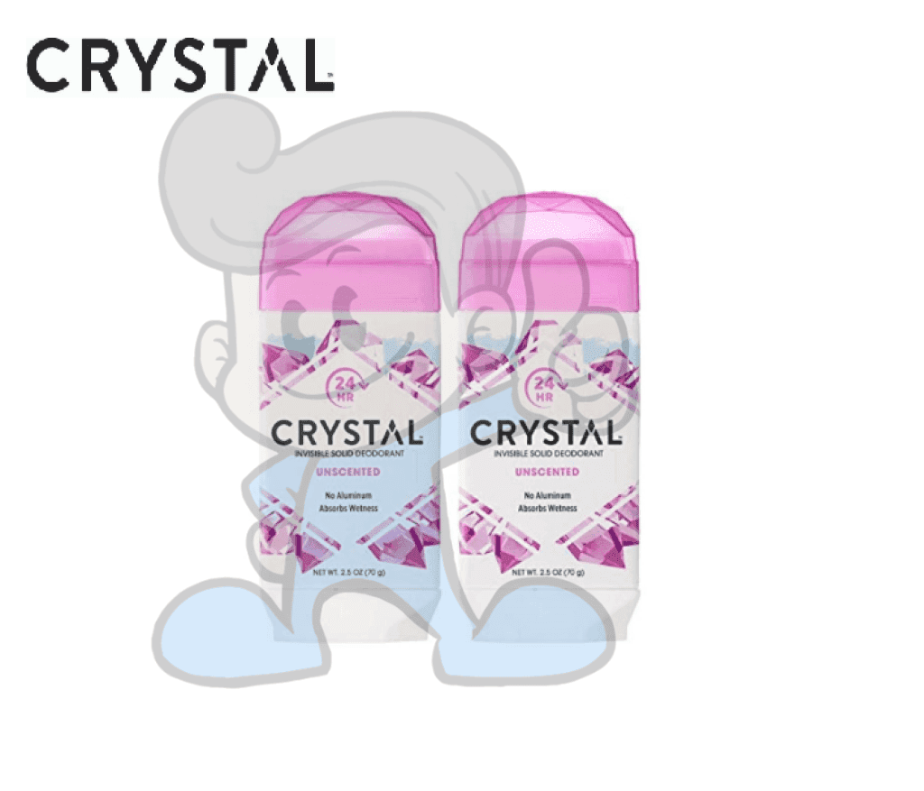 Crystal Invisible Solid Deodorant Unscented (2 X 70 G) Beauty