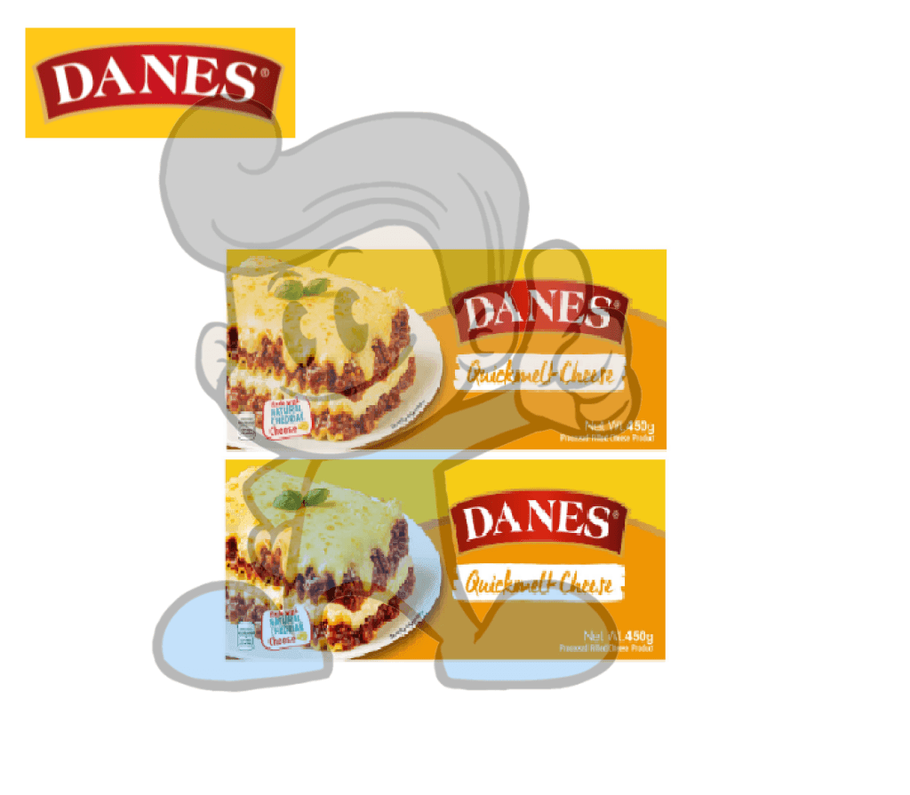 Danes Quickmelt Cheese (2 X 450 G) Groceries