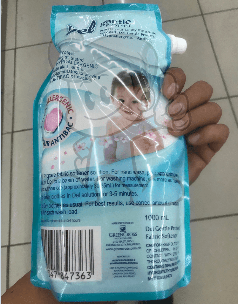 Del Gentle Protect Fabric Softener (2 X 1000Ml) Household Supplies