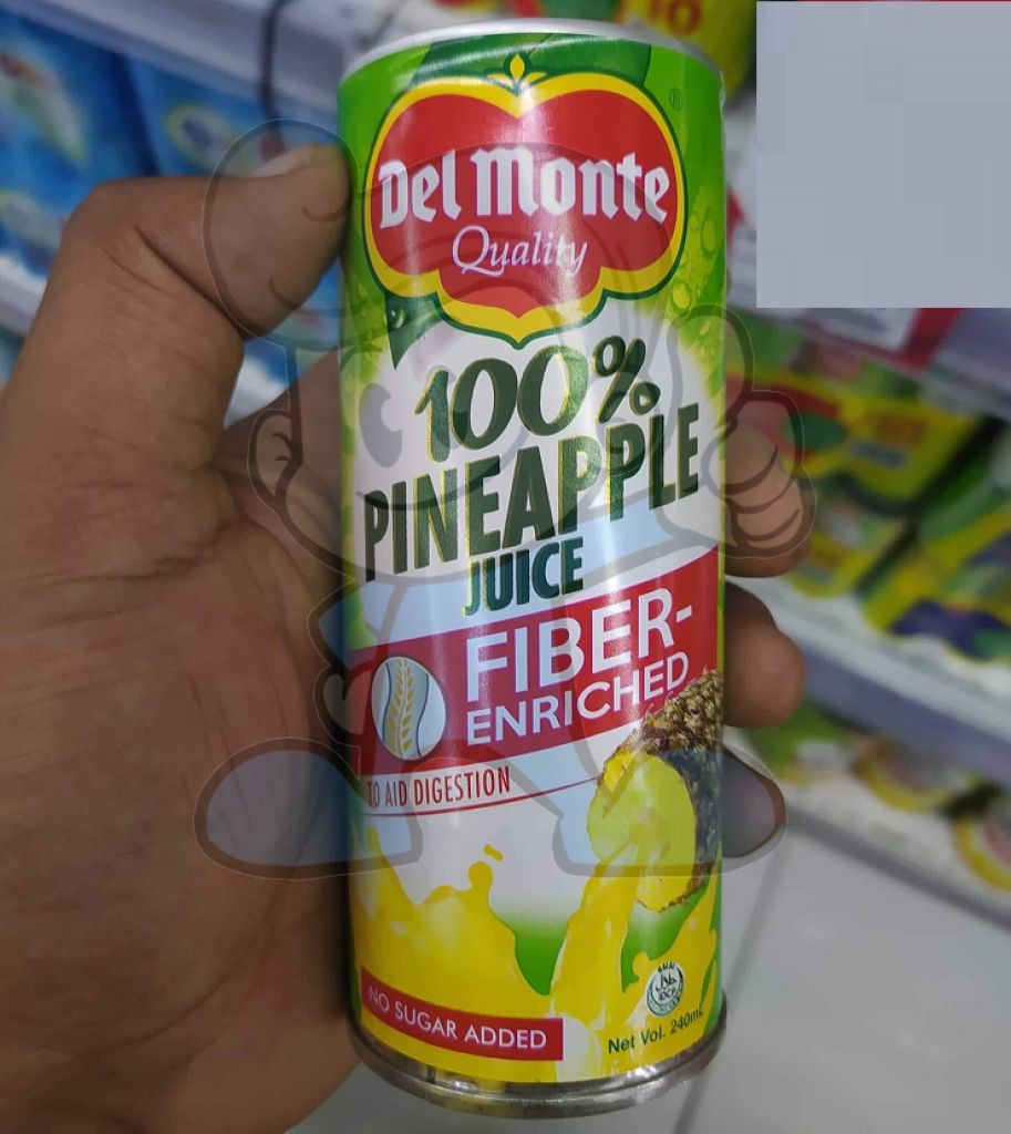 Del Monte 100% Pineapple Juice Fiber Enriched (6 X 240Ml) Groceries
