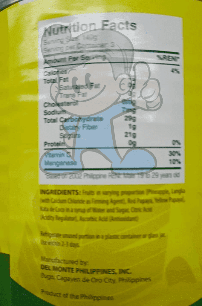 Del Monte Fiesta Langka Fruit Cocktail In Heavy Syrup (4 X 432 G) Groceries