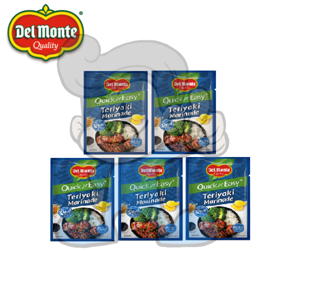 Del Monte Quick N Easy Teriyaki Marinade (5 X 80 Ml) Groceries