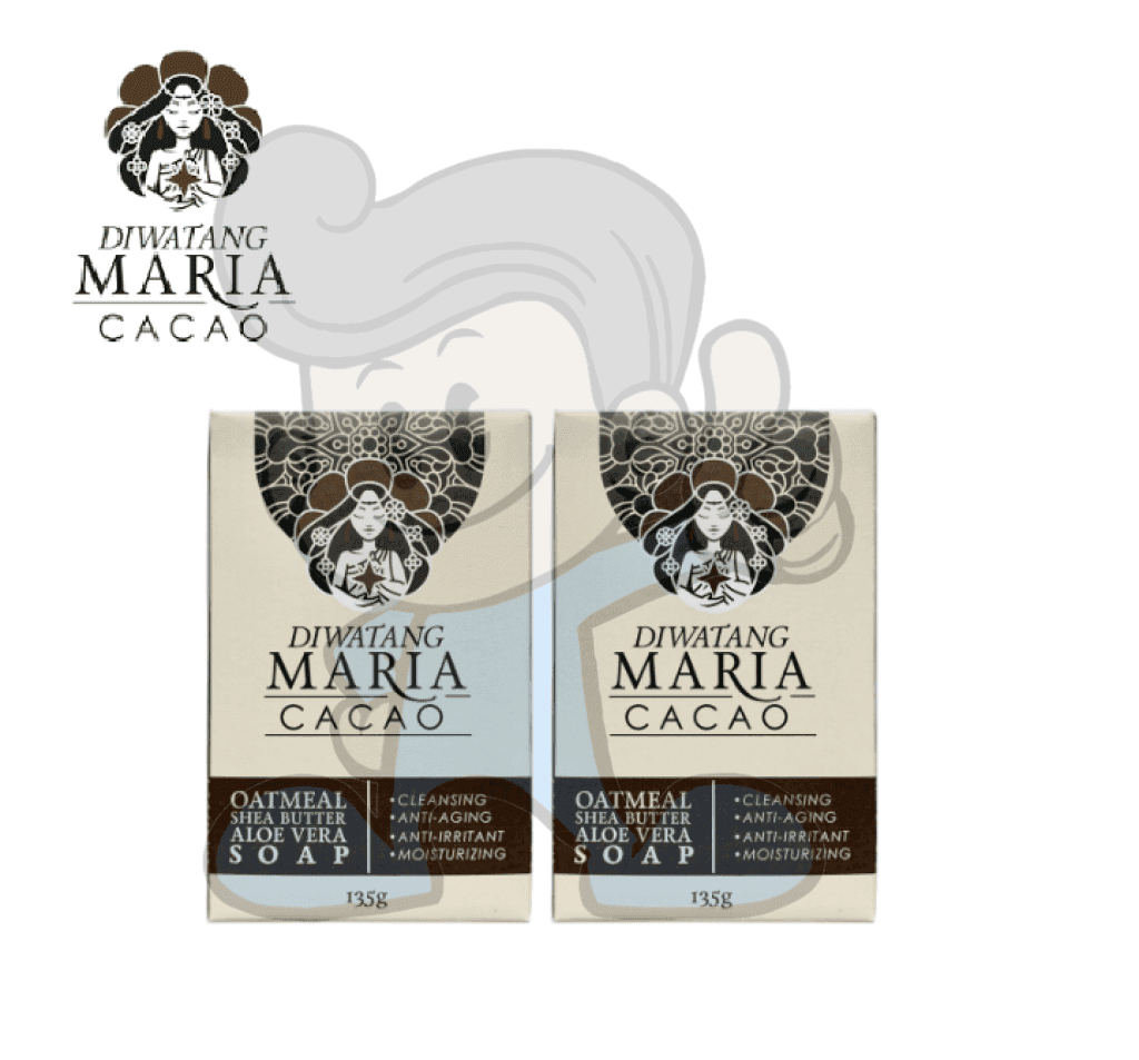 Diwatang Maria Cacao Oatmeal Shea Butter Aloe Vera Soap (2 X 135G) Beauty