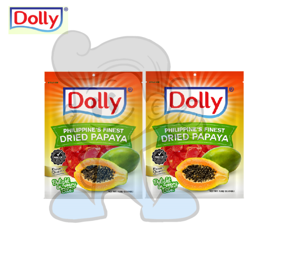 Dolly Philippines Finest Dried Papaya (2 X 100 G) Groceries