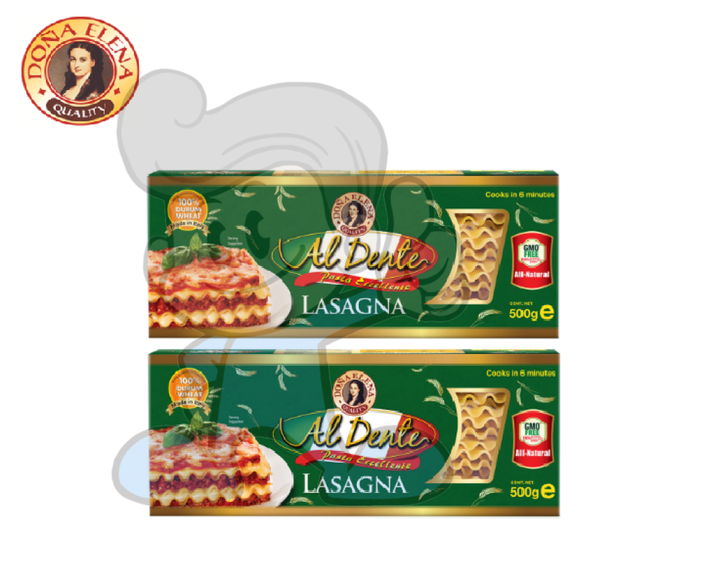 Dona Elena Al Dente Lasagna (2 X 500 G) Groceries